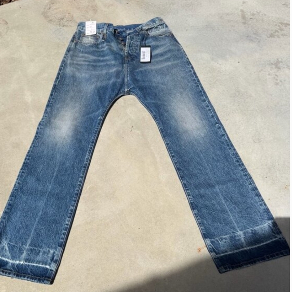 Nwt R13 Izzy Drop In Jasper Color With Let Down Hem Stylish Blue Women's Jeans - Picture 12 of 13